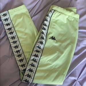 Pastel Green Kappa Sweatpants